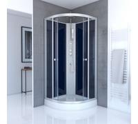 Cabine de douche 1/4 de cercle - 85x85x225cm - NIGHTY