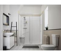 Cabine de Douche 140x80cm Kinedo Kinemagic Sérénité, Niche, Haute, Porte coulissante