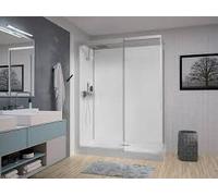 Cabine de Douche 170x70cm Kinedo Kinemagic Design, Angle, Bande Centrale, Thermo, Haute, Porte coulissante