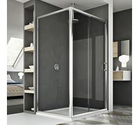 Cabine Douche 90x120 CM H185 transparent modèle Replay Duo 1 Portillon