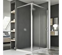 CABINE DE DOUCHE 2 PAROIS PORTE UNIQUE COULISSANTE EN VERRE