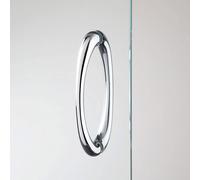 CABINE DE DOUCHE VERRE 3 PAROIS 80X150X80CM TRANSPARENT PORTE UNIQUE COULISSANTE