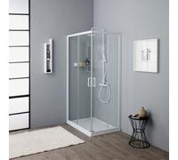 PAROI DE DOUCHE 70X100 CRISTAL 4 MM COULISSANTE DOUBLE FACE | VENERE