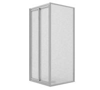 CABINE DE DOUCHE SALOON ANGULAIRE 2 PORTES PIVOTANTES VERRE H198 CABINE