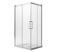CABINE DE DOUCHE 8 MM VERRE ANTICALCAIRE PAROI FIXE OUVERTURE COULISSANTE H200
