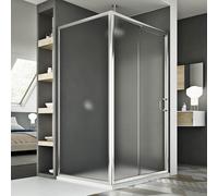 CABINE DE DOUCHE 75X110 CM ANGULAIRE 1 PORTE COULISSANTE GRANITÉ C