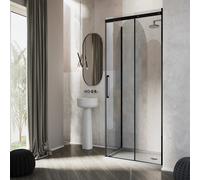 CABINE DE DOUCHE 75X150CM VERRE 8 MM ANTICALCAIRE FIXE COULISSANTE OUV. GAUCHE