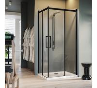 CABINE DE DOUCHE 8 MM VERRE ANTICALCAIRE PAROI FIXE OUVERTURE COULISSANTE H20...