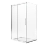 CABINE DE DOUCHE 90X150CM VERRE 8 MM ANTICALCAIRE FIXE COULISSANTE OUV. GAUCHE