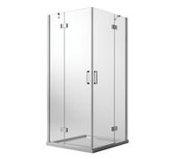 CABINE DE DOUCHE 90X90CM ANGULAIRE 2 PORTES PIVOTANTES EASYCLEAN SALOON