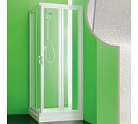 CABINE DE DOUCHE 90x90CM OUVERTURE PLIANTE 2 PORTES PVC CRILEX ACRYLIQUE
