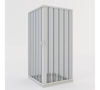 Cabine de douche à soufflet en PVC 70 x 90 cm H 185 mod. Aster avec ouverture centrale