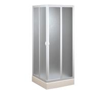 CABINE DE DOUCHE ANGULAIRE EN PVC CRILEX ACRYLIQUE 2 PORTES COULISSANTES