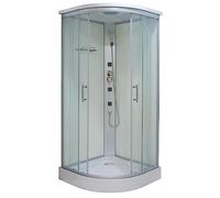 Cabine de douche complète Tango 90 x 90 x 215 cm - Avec jets de massage, montage rapide, pommeau de douche et douchette à main, douche avec robinet, avec receveur de douche, cabine de douche complète
