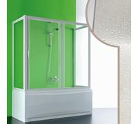CABINE DE DOUCHE COULISSANTE 3 CÔTÉS EN PVC CRILEX PORTE ACRYLIQUE