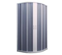 CABINE DE DOUCHE DEMI-CIRCULAIRE H185 ACCORDÉON PVC PLIANTE 100X100 CENTRALE