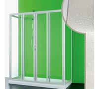CABINE DE DOUCHE EN PVC CRILEX ACRYLIQUE 2 PORTES COULISSANTES