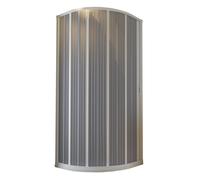 CABINE DE DOUCHE H185 QUART DE ROND ACCORDÉON PVC PLIANTE 90X70 LATERALE