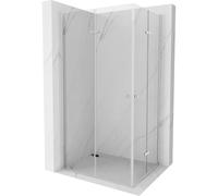 Cabine de douche Mexen Lima Duo 100 x 80 cm, transparente/chrome, porte pliante