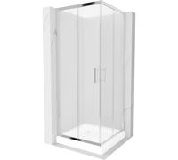 Cabine de douche Mexen Rio 70 x 70 cm, gel, chrome + receveur de douche blanc