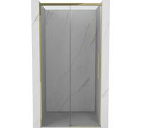 Cabine de douche Mexen Rox 100 x 200 cm, or, porte coulissante, verre trempé