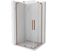 Cabine de douche Mexen Velar L 100 x 90 cm, porte coulissante, transparente, ...