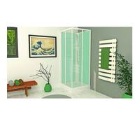 Cabine de douche carré Minea Vert d'eau 80x80x207 AQUA+