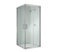 Idralite Cabine paroi de douche Alabama Verre 6 mm Portes coulissantes Carré