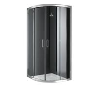 Idralite Cabine de douche demi-circulaire Alabama 80x80 H198 Verre transparent 6 mm Coulissante