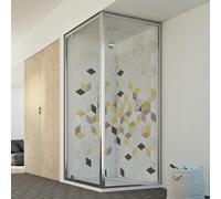 CABINE DE DOUCHE 80X90 CM H198 1 PORTE PIVOTANTE VERRE TRANSPARENT OUVERTURE 80