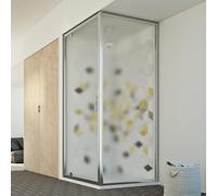 CABINE DE DOUCHE 80X100 CM H198 1 PORTE PIVOTANTE VERRE OPAQUE OUVERTURE 100