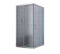 CABINE DE DOUCHE PAROI DE DOUCHE 100x80 H185 CM VERRE OPAQUE ANGULAIRE ALABAMA