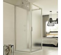 CABINE DE DOUCHE PAROI DE DOUCHE 3 PAROIS OUVERTURE 1 PORTE PIVOT VERRE CARRÉ
