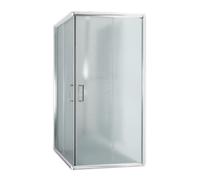 Cabine Paroi Douche 90x90 H198 Opaque 6mm - IDRALITE - Alabama - Réversible - Carré - Fumé