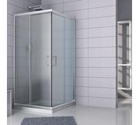 CABINE DE DOUCHE PAROI DE DOUCHE ANGULAIRE VERRE COULISSANT ITALIENNE