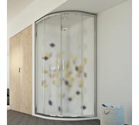 CABINE DE DOUCHE PAROI DE DOUCHE CIRCULAIRE 80X80 H198 CM ARRONDIE OPAQUE ROND