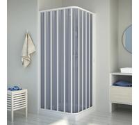 CABINE DE DOUCHE NICHE PVC 90X100CM OUVERTURE LATERALE PORTE UNIQUE PLIANTE H185