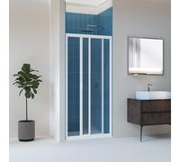 PAROI DOUCHE 120CM NICHE EN PVC ACRYLIQUE 1 PORTE COULISSANTE CRILEX