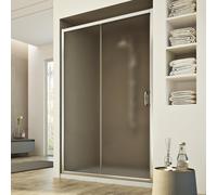 CABINE DE DOUCHE PAROI DE DOUCHE VERRE PORTE UNIQUE COULISSANTE DE 97 À 151CM