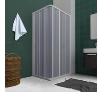 CABINE DE DOUCHE PAROI DOUCHE PVC 60-160 CM OUVERTURE LATERALE PORTE UNIQUE H185