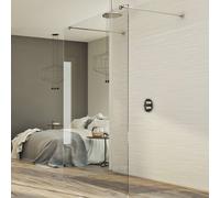 CABINE DE DOUCHE PAROI PARE FIXEBOX WALK IN VERRE 8MM TRANSPARENT FREE STANDING