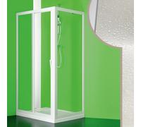 CABINE DE DOUCHE PAROI PVC CRILEX ACRYLIQUE 1 PORTE COULISSANTE BLANCHE