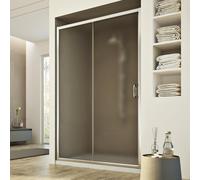 CABINE DE DOUCHE PAROI VERRE GRANITÉ C PORTE UNIQUE COULISSANTE 100 CM H185