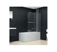 Cabine de Douche Pliable 2 Panneaux Ecran Paroi de Douche Salle de Bain Salle d'Eau Cabinet de Toilette Maison 144677