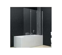 Cabine de douche pliable 3 panneaux ESG 130x138 cm