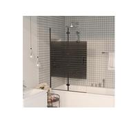 vidaXL Cabine de Douche Pliable Paroi de Baignoire Paroi de Douche Cabine de Baignoire Salle de Bain Maison Intérieur ESG 150740 Noir G