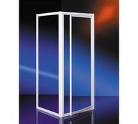 Cabine de douche Plieger Class carrée avec porte pivotante en verre de 3 mm 90x90cm blanche 4283060/4283064