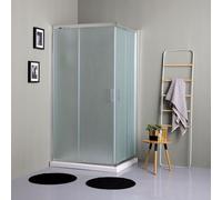 CABINE DE DOUCHE RECTANGULAIRE 90X70 SATIN 6MM COULISSANTE GIADA