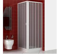 Cabine de douche rectangulaire Luna 70x120 cm PVC pliant - extra profonde Made in Italy