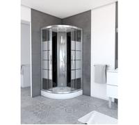 Cabine de douche SIMPLY STRIPE LOCKED 1/4 de cercle